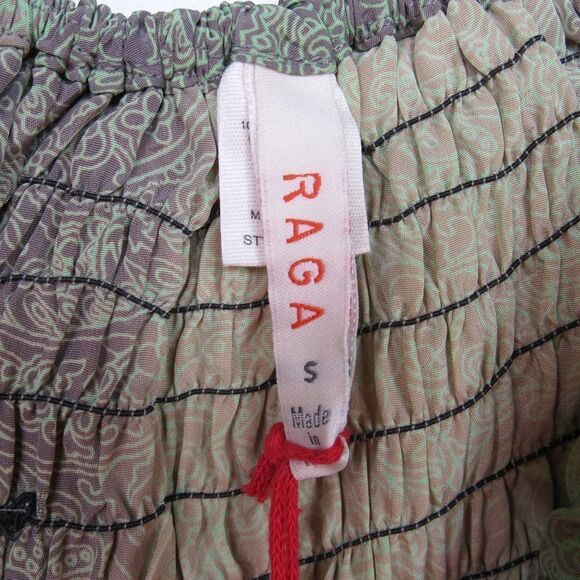 RAGA WOMEN'S RUSTIC ROMANCE CROP TOP IN GREEN SZ S - Picture 3 of 6